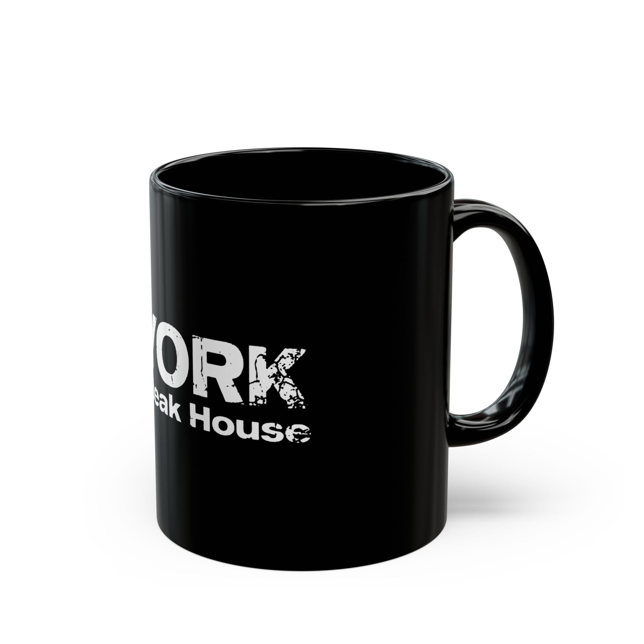 York Steak House Logo  Black Mug (11oz, 15oz)