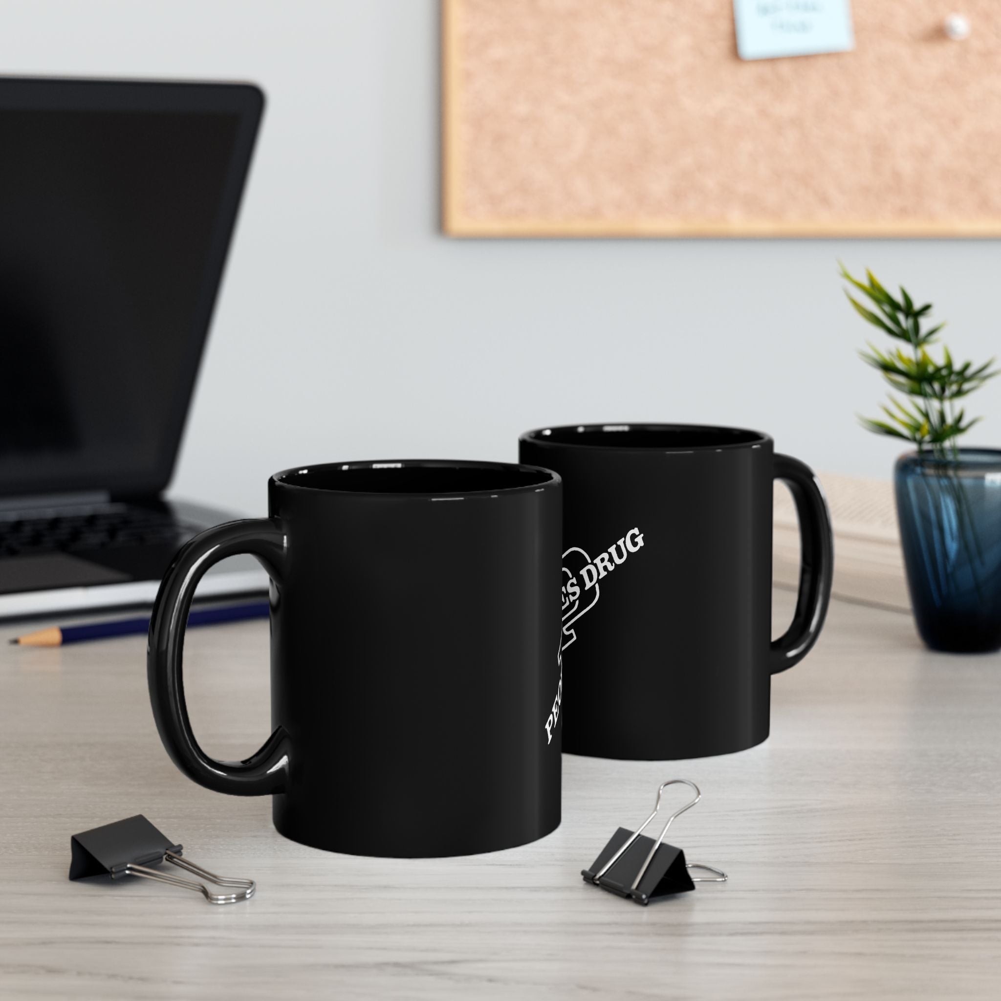 Peoples Drug Logo Retro Black Mug (11oz, 15oz)