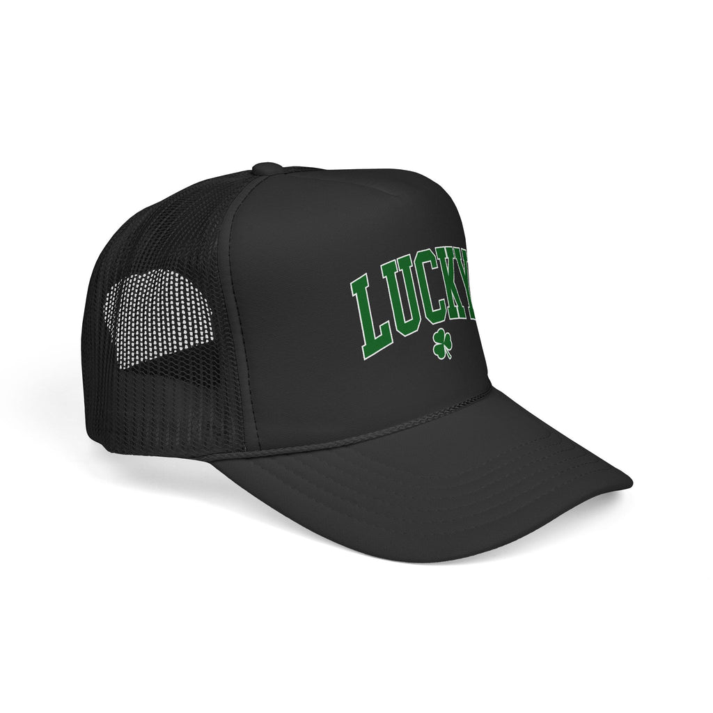 Lucky Clover Retro Cap Logo – Vintage Arch Logo Mesh Hat