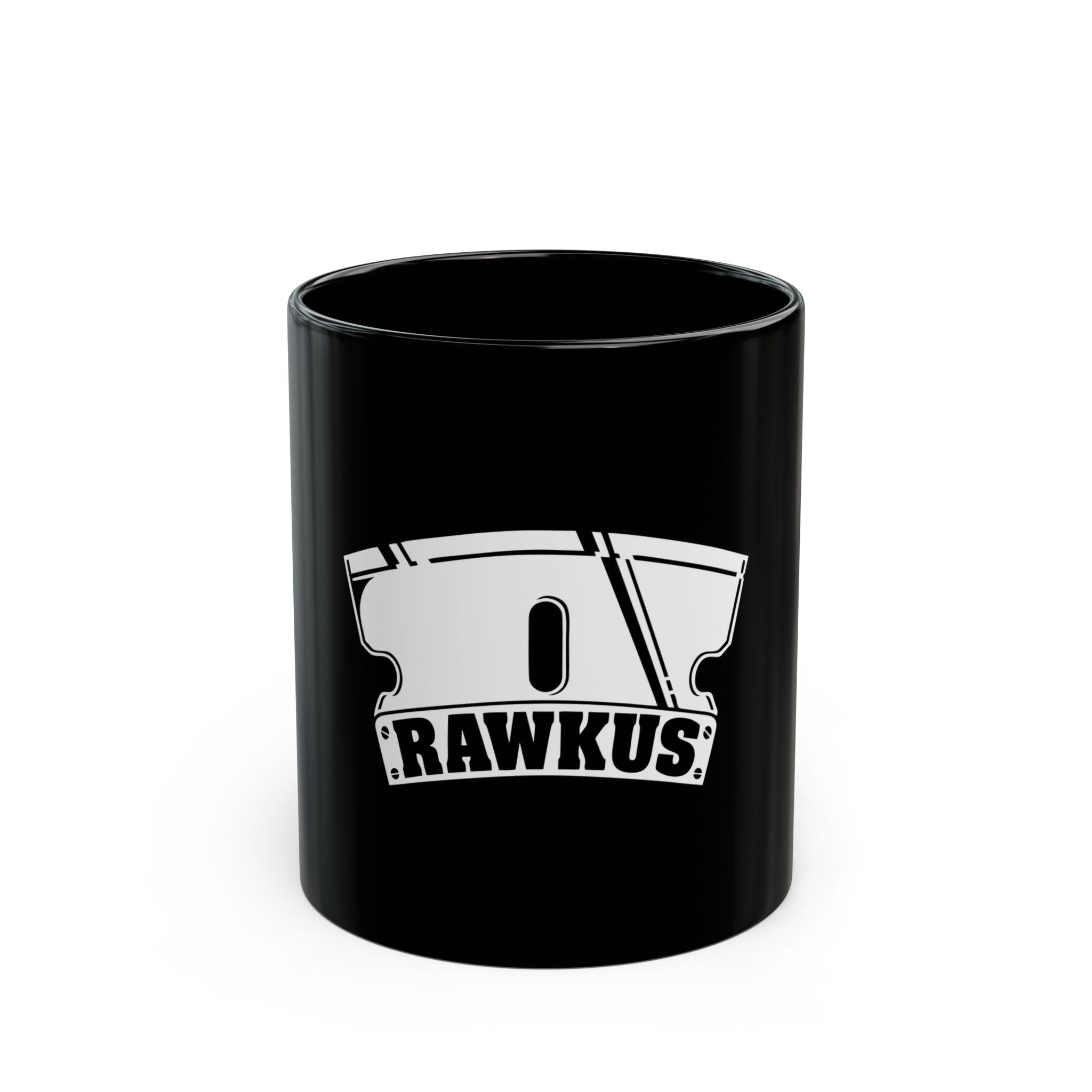 Rawkus Logo Retro Black Mug (11oz, 15oz)
