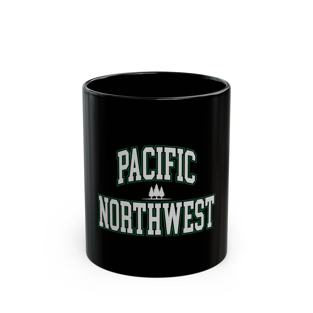 Pacific Northwest Logo Retro Black Mug (11oz, 15oz)