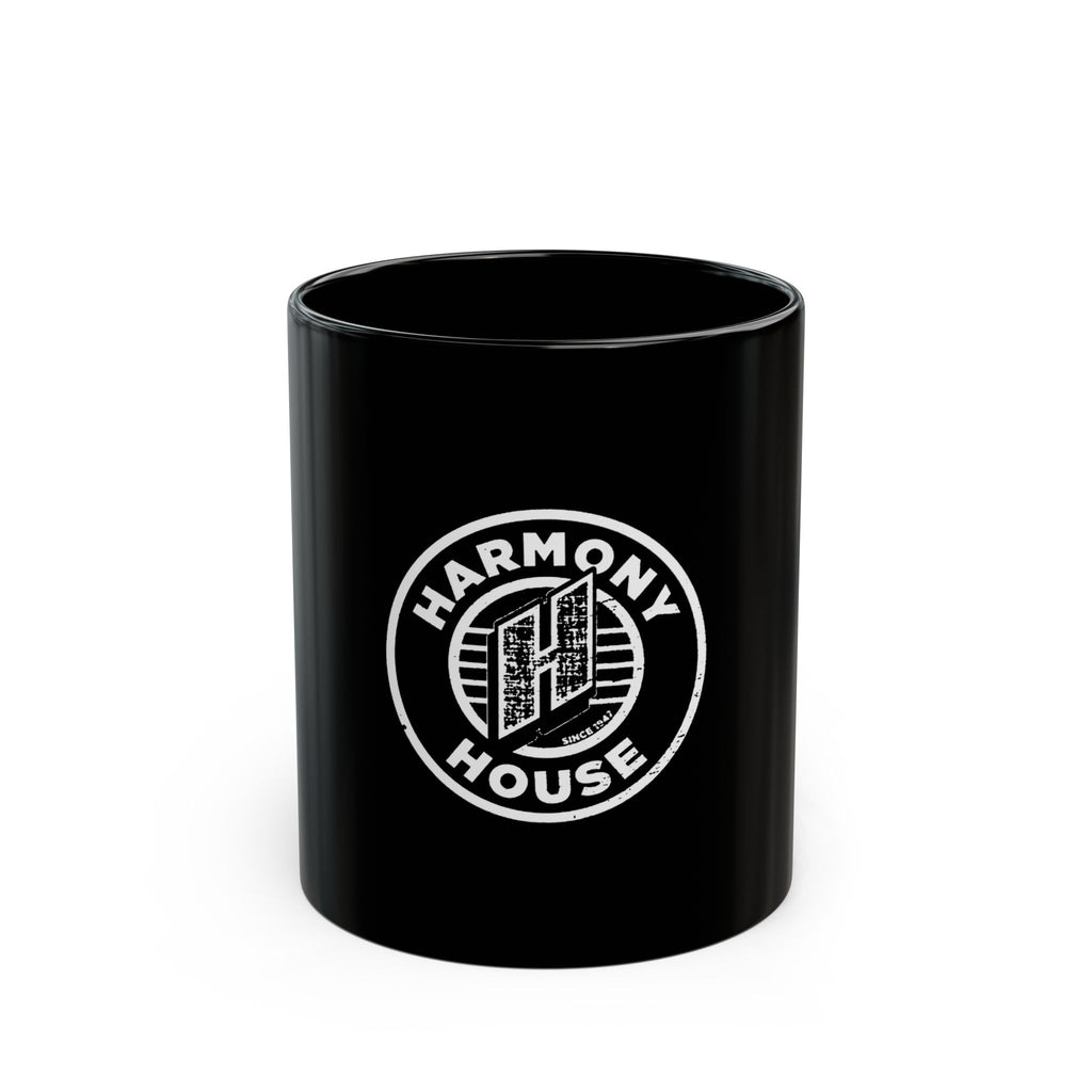 Harmony House Logo Retro Black Mug (11oz, 15oz)