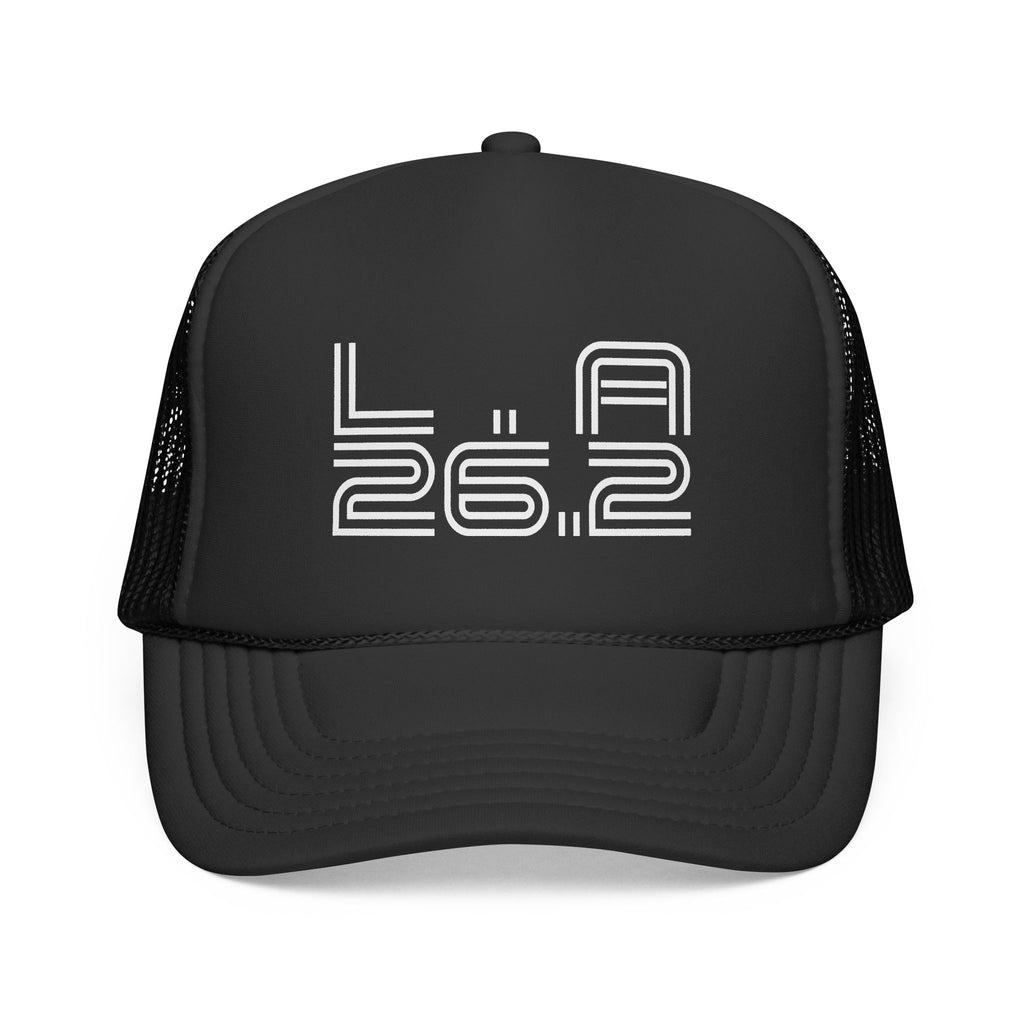 Los Angeles Marathon Running Trucker Cap – Vintage Arch Logo Mesh Hat