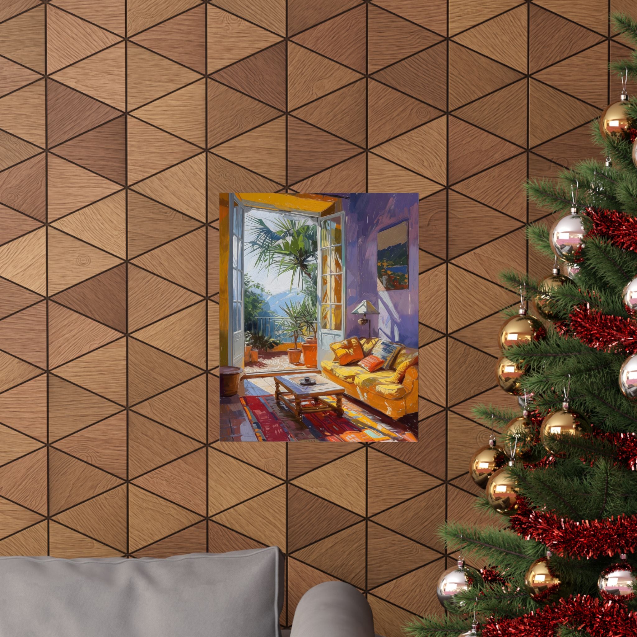 Morning in the Painted Room Matte Vertical Poster — Wall Art