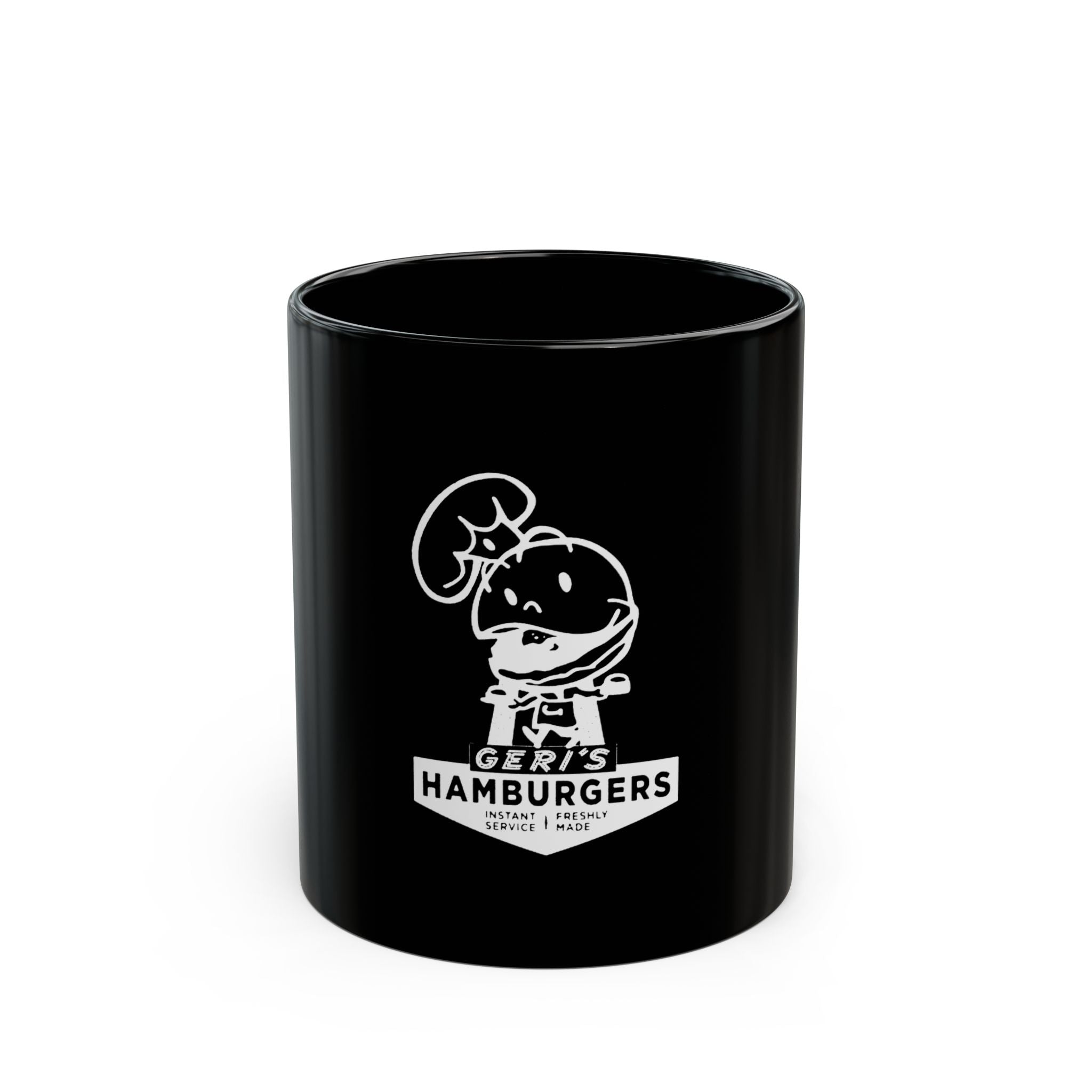 Geri Hamburgers Logo  Black Mug (11oz, 15oz)
