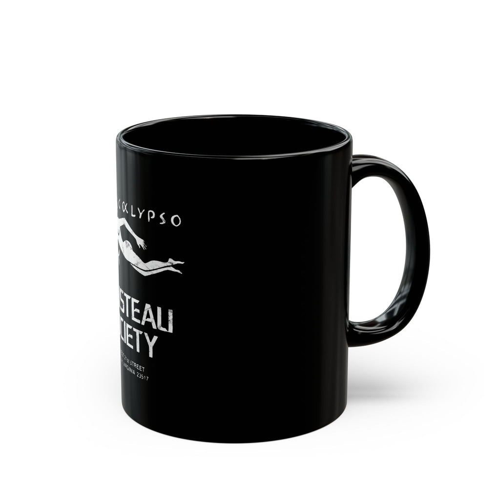 Cousteau Society Retro Logo Black Mug (11oz, 15oz)