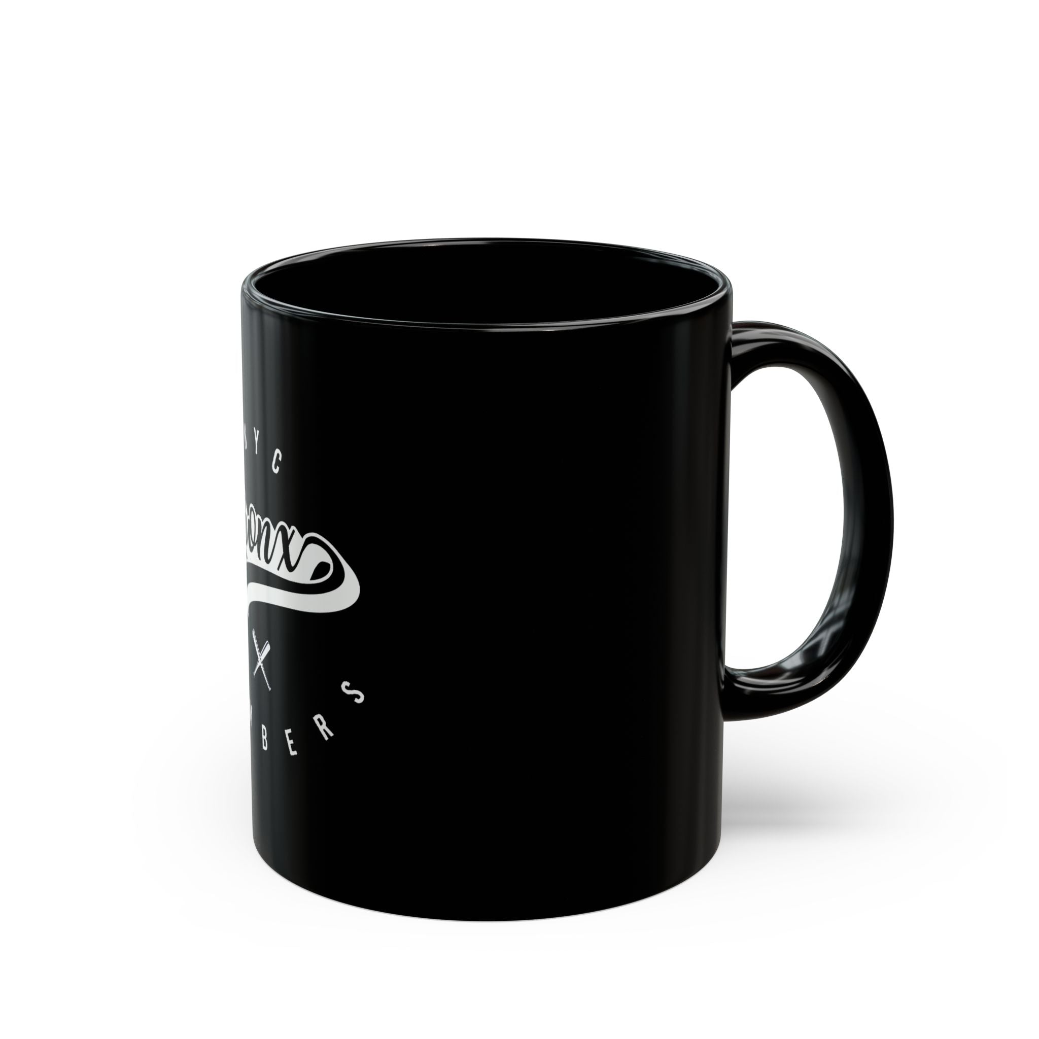 NYC BRONX Logo Retro Black Mug (11oz, 15oz)