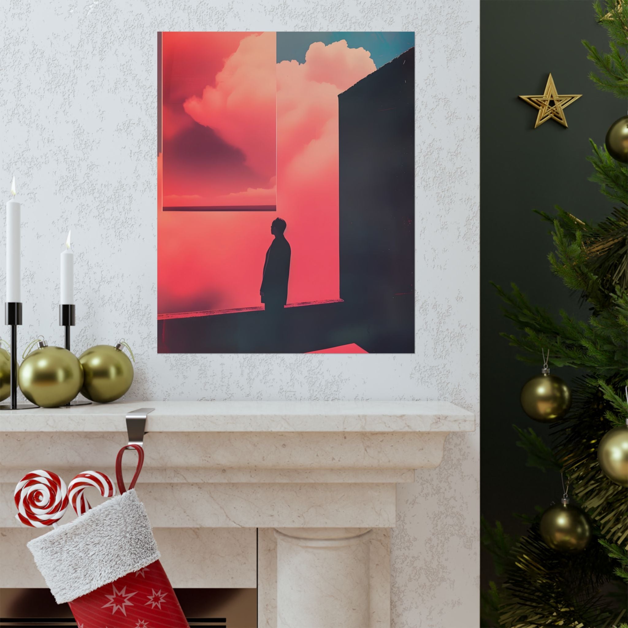 Alone Imagination Matte Vertical Poster — Vintage 70s Style Wall Art