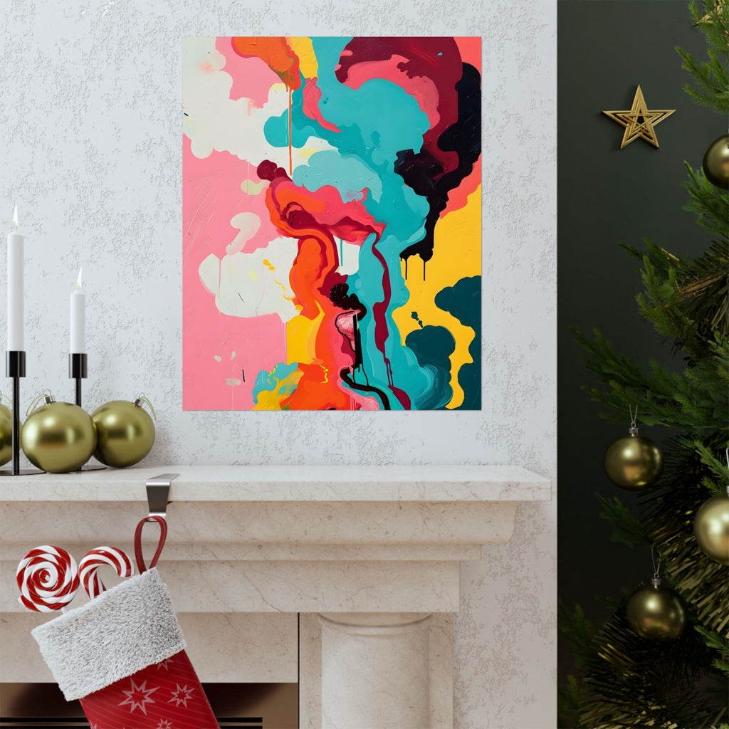 Where Colors Learn to Dance Matte Vertical Poster — Wall Art