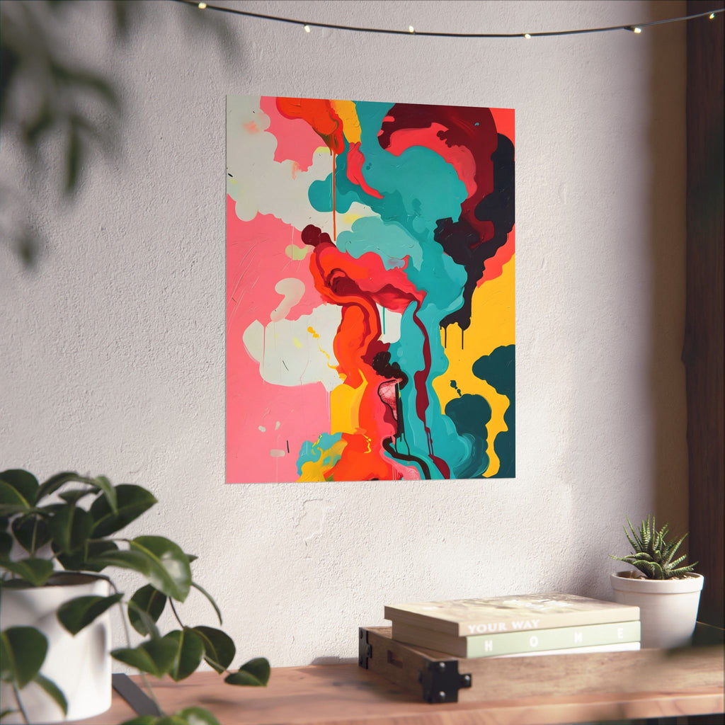 Where Colors Learn to Dance Matte Vertical Poster — Wall Art