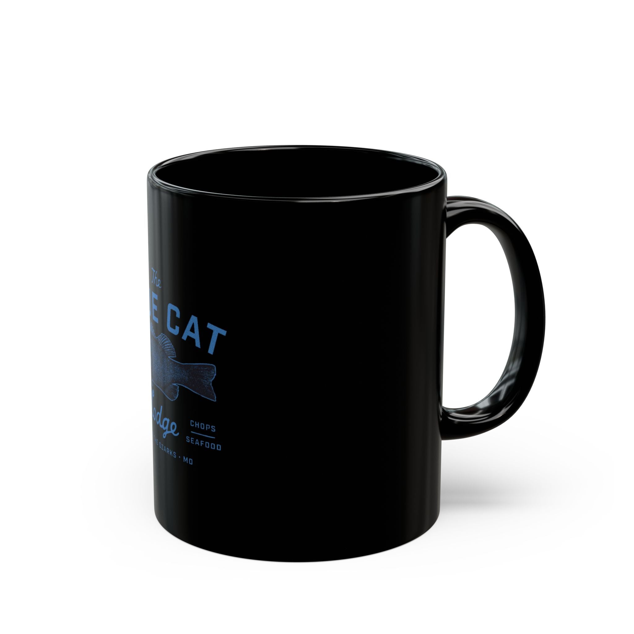 The Blue Cat Lodge Ozark Movie Retro Black Mug (11oz, 15oz)