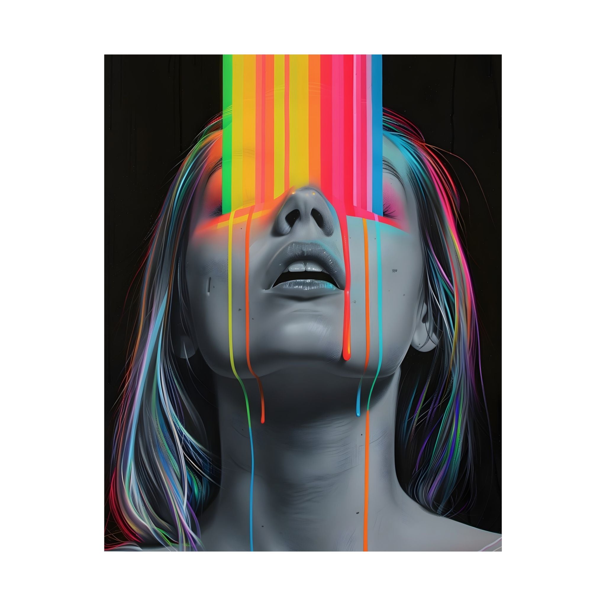 When Colors Become Conscious Matte Vertical Poster — Wall Art