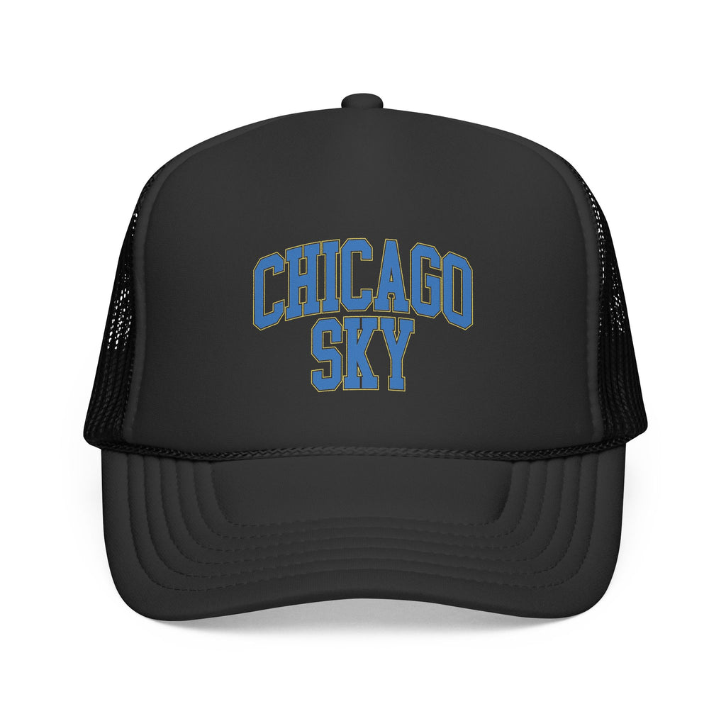 Chicago Sky Retro Cap – Vintage Arch Logo Mesh Hat