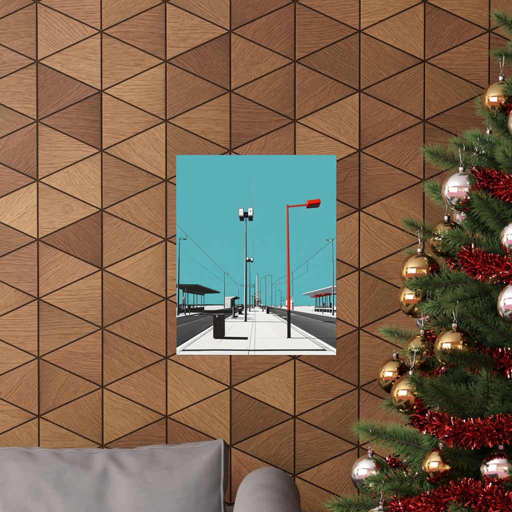 Where the Future Feels Empty Matte Vertical Poster — Wall Art