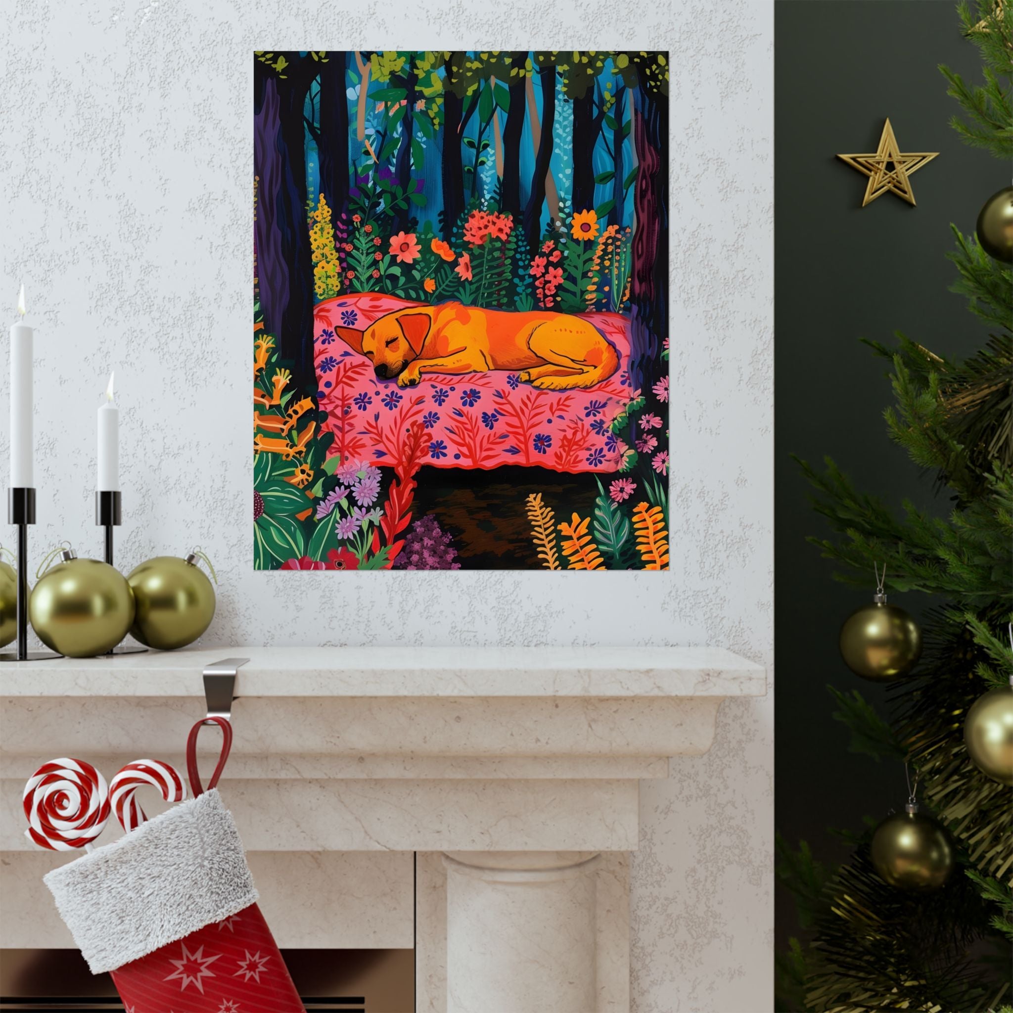 Dreaming in the Enchanted Forest Matte Vertical Poster — Wall Art